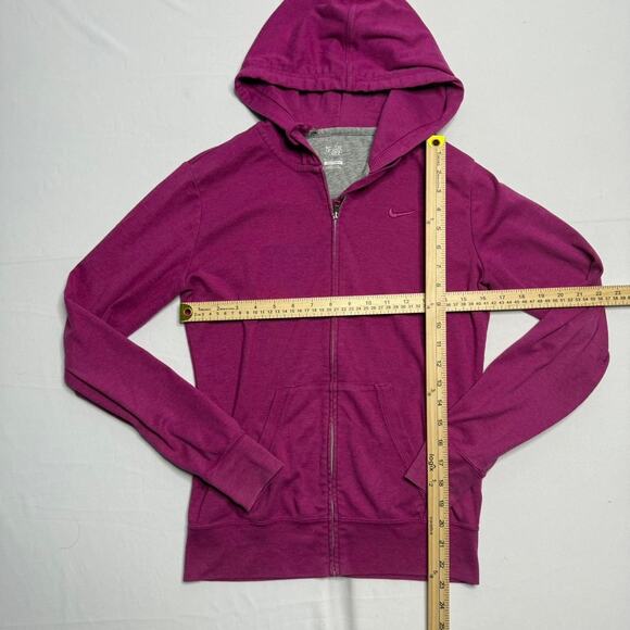Nike Vintage Pink Size Small Cotton Hoodie With Embroidered Nike Logo - Picture 5 of 5